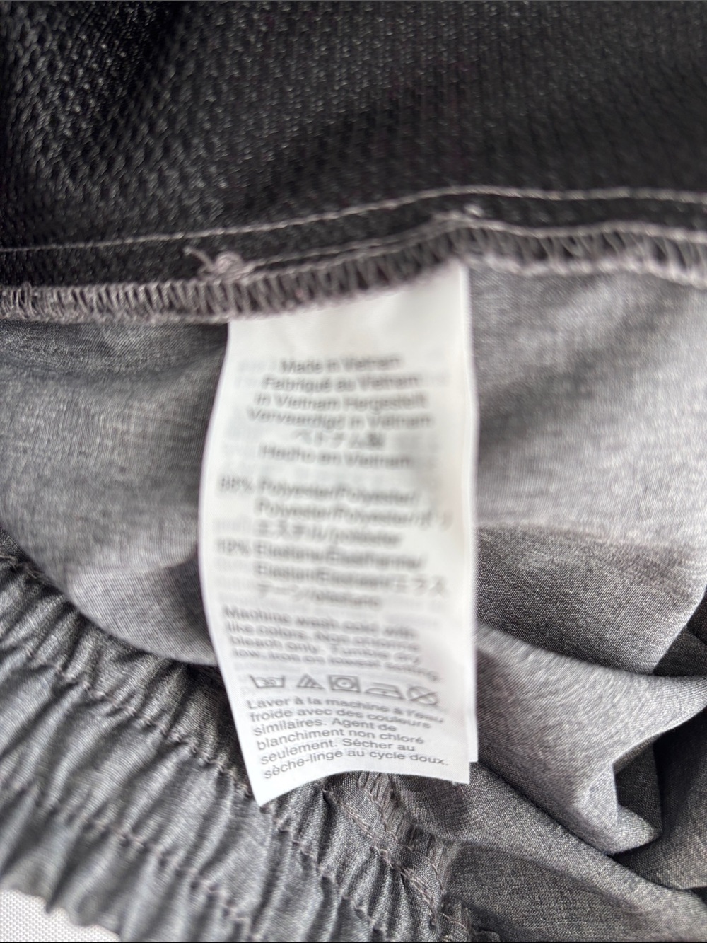 J. Crew Men’s Athletic Elastic-Waist Shorts — Gray & Navy - Picture 10 of 10